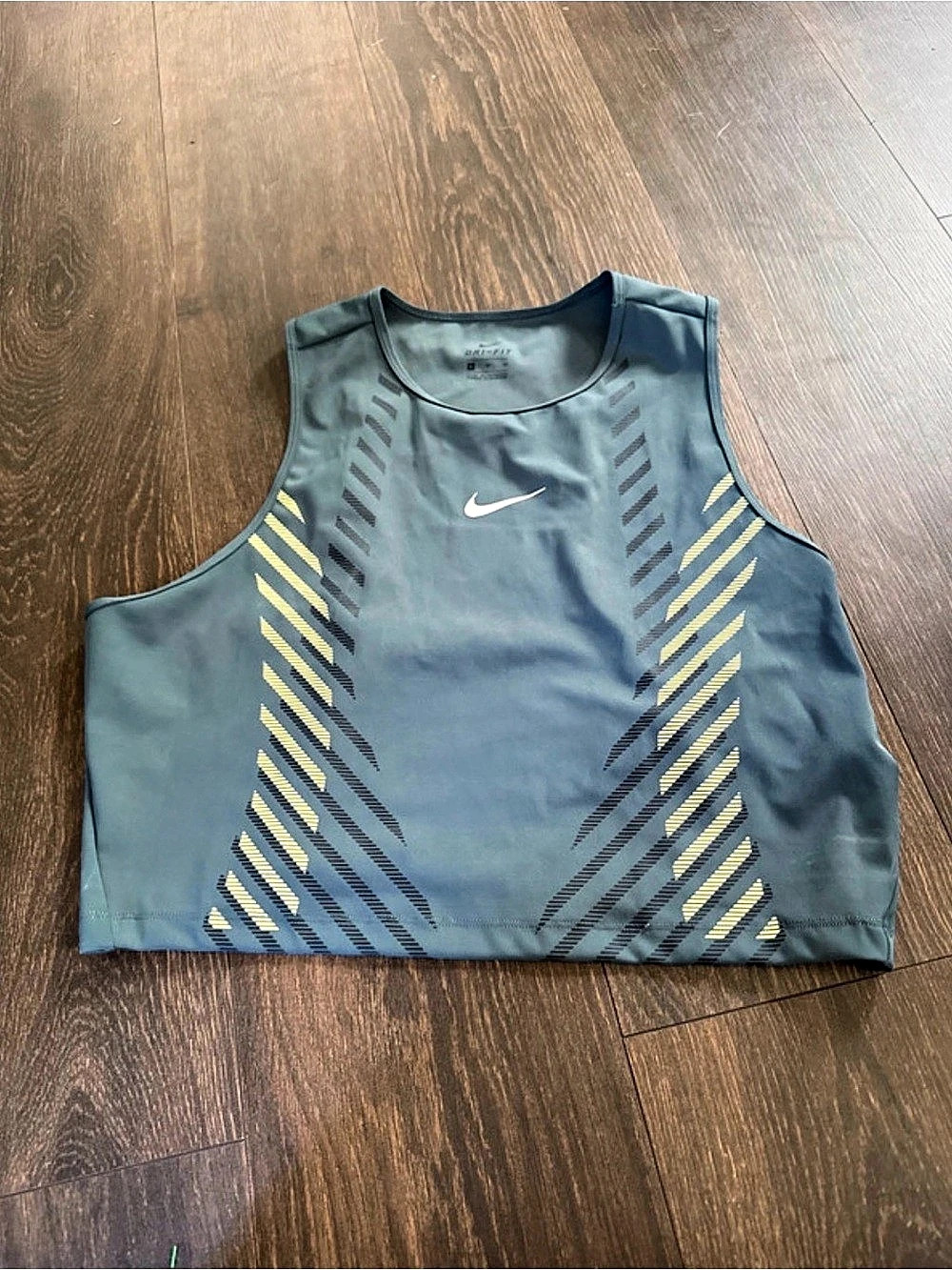 Nike Gray & Yellow Athletic Jersey